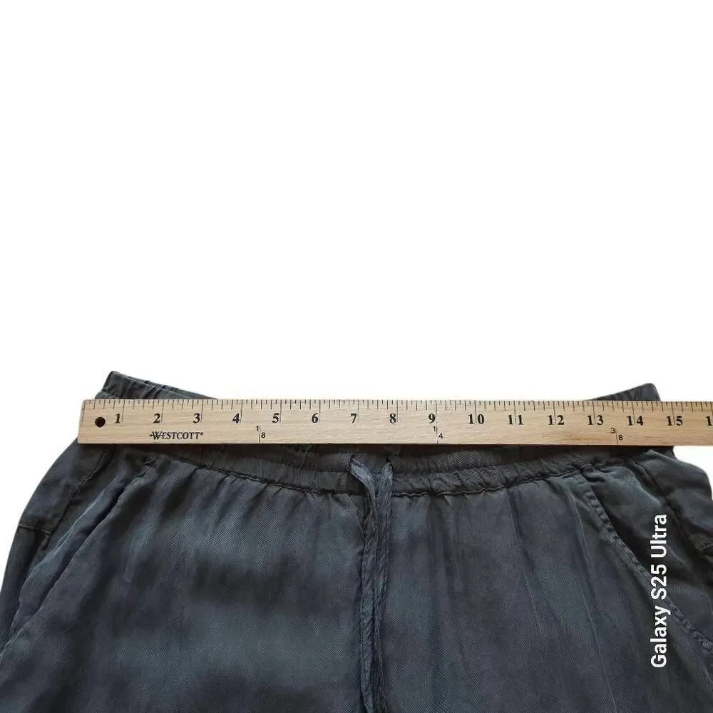 Johnny was womens Sz S cupra olive green silky Alice jogger trousers